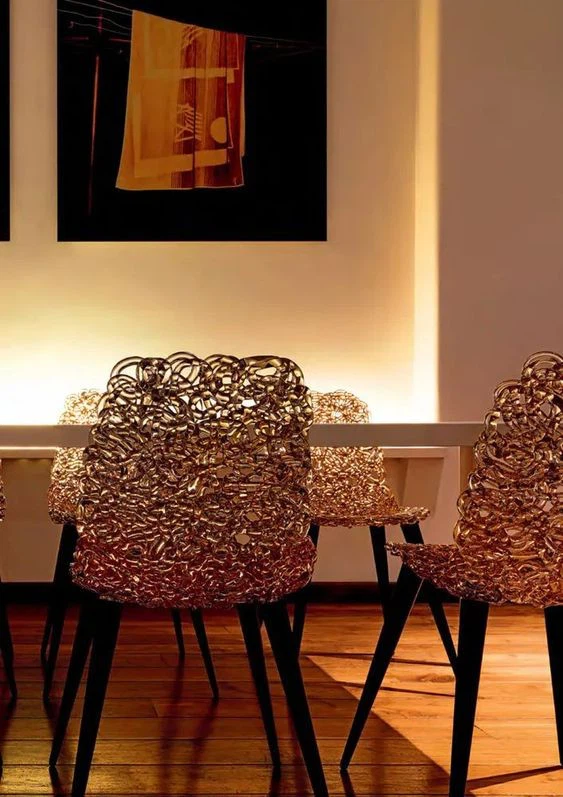 Stainless Steel Table Chair Set